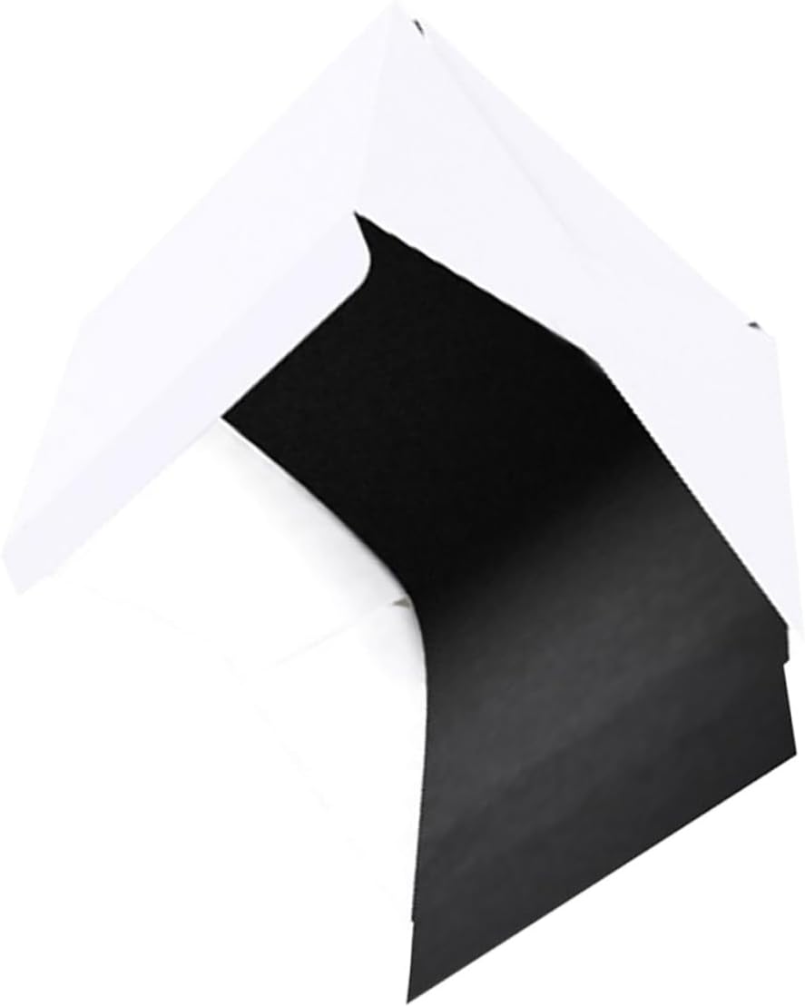 Portable Folding LED Light Box Photography Tent 30cm with Black White Backdrops, Photo Light Box for Product Photography and Studio Shooting