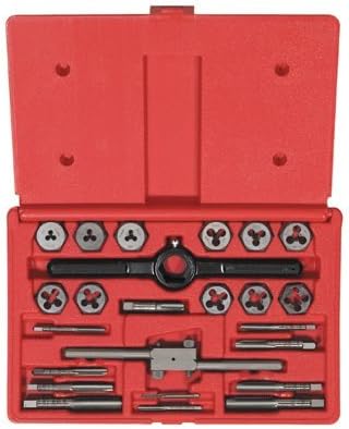 Juego de machos y matrices métricos de acero Irwin Hanson, 24 piezas.