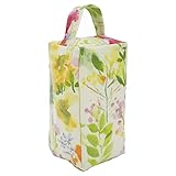 Fabric Door Stop, Tall Decorative Oilcloth Door Stopper for Outdoor, Indoor, Patio, Kitchen, Bedroom Use - 20cm/8in Tall Fabric Door Stop - Unfilled (Floral Watercolours)