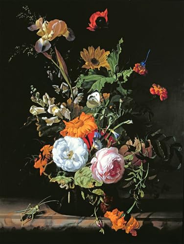 Affiche toile Ruysch fleurs 60x90cm pour habiller un mur vide avec élégance
