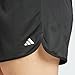 adidas Women's Pacer Essentials Knit High-Rise Shorts (Plus Size) Casual, Black, XXL