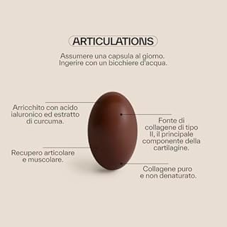 NDL Pro-Health Collagene di Tipo 2 by Rafa Nadal - Con Acido Ialuronico, Estratto di Curcuma e Vitamina C - Favorisce il normale benessere di articolazioni, tendini e legamenti - 30 capsule