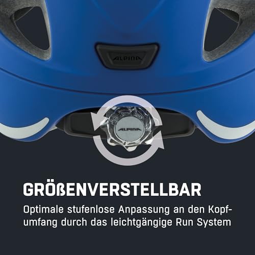 ALPINA Ximo L.E. Kinderfahrradhelm, Blue matt, 49-54 cm – Ansicht 5