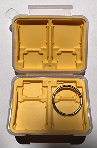 Flashwoife Turtle-SD4MSD4 - Caja protectora para tarjetas de memoria (resistente al polvo, 4 tarjetas SD y 4 fundas para tarjetas Micro SD)