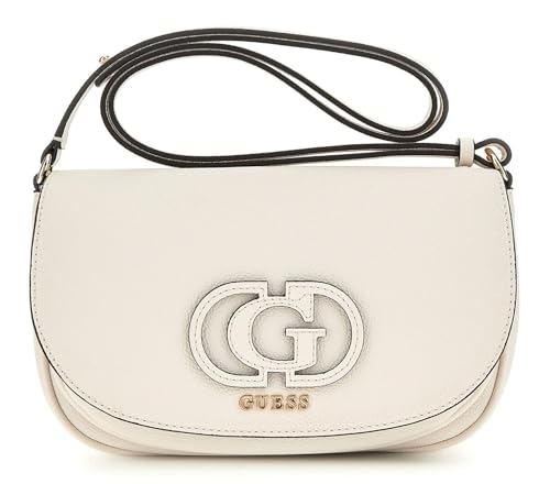 GUESS Calebra Convertible Xbody Flap Bag fini les sacs lourds couleur crème