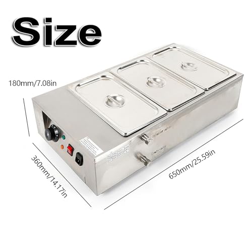 Máquina Temperadora de Chocolate Eléctrica 1500W Acero Inoxidable 12L miniatura 2