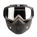 Produktbild Dexinx Unisex Off-Road Motorrad Schutzbrille Gesichtsmaske Wasserdicht Langlebig HD Anti-UV Schutzbrille Helm Verstellbare Rutschfeste Strap Taktische Schutzbrille Mit Abnehmbarer Maske Als Bild3