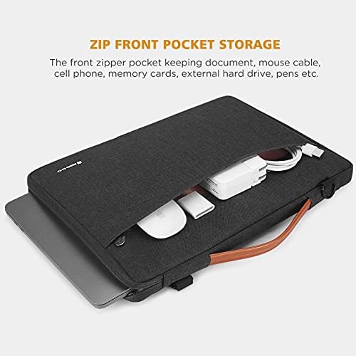 NIDOO 11-12.5 Inch Laptop Sleeve Shoulder Bag Waterproof Notebook Case Protective Cover Briefcase Handbag for 14" MacBook Pro/13" MacBook Pro Air/12.9" iPad Pro/Surface Pro 8 X/13.3" ThinkPad X13 Yoga
