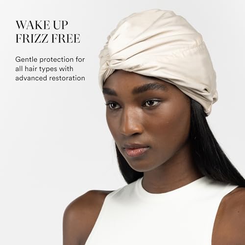 Image of Essentials by Clementine Organic Mulberry Silk Sleep Turban & Bonnet | Silver Ion & Organic Bamboo Silk Lining