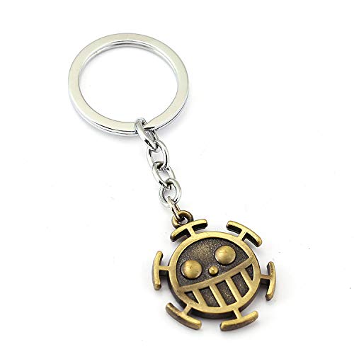 FEIDIAO One Piece Trafalgar Law Porte-clés One Piece Fans Cadeau de Noël Cadeau d'anniversaire (Bronze) Cover