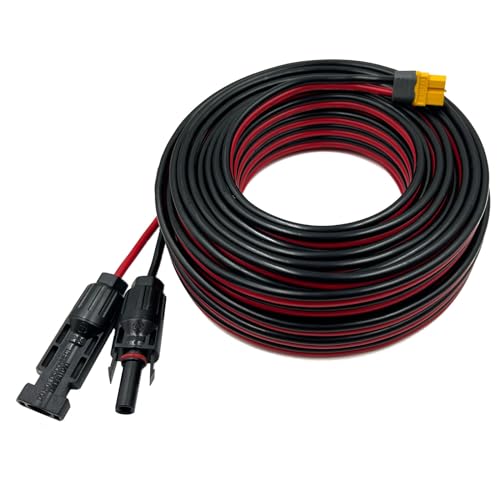 XT60 Adapter Extension Cable: XT60 to Solar Connector 12AWG 50FT