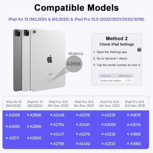Image of Magic Keyboard Case for iPad Air 13 (M3 /M2)&iPad Pro 12.9 (6th /5th /4th /3rd)