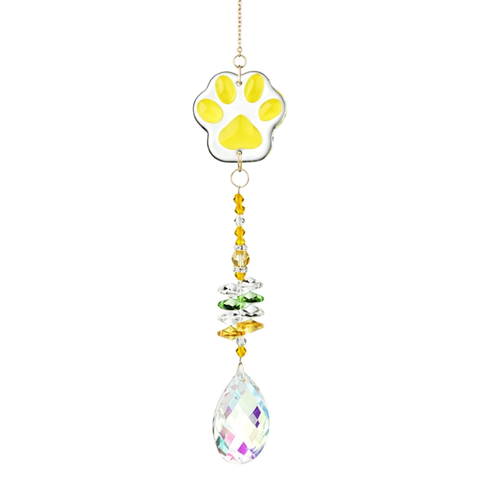 TFAOYS Pet Memorial Suncatchers Dog Memorial Gifts, Loss of Pet Memorials Keepsakes Dog Bereavement Gifts Crystal Suncatchers for Window Hanging Paw Remembrance