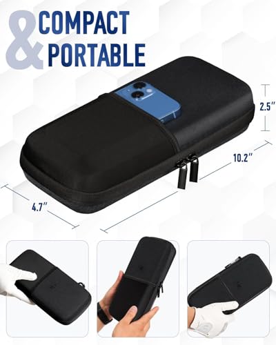 GLORIEROO Active Carbon Fabric Odor - Absorbing Golf Glove Holder Case with Glove Shaper - Multifunctional Organizer for Phone, Tees, Divot Tool, Golf Gifts for Men & Women
