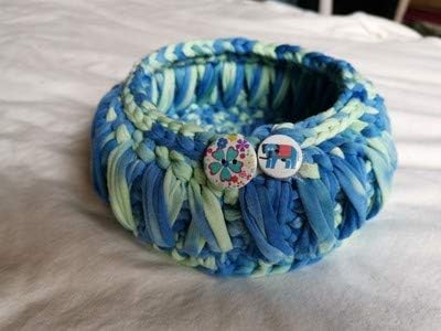 Miniatura 4 de Hilado colorido de la camiseta de DIY, Hilado de tela reciclada, Hilados textiles para el hogar, Hilados de ganchillo, Hilado de cesta, Hilo de