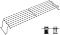 69866 Warming Rack for Weber Spirit 200 Grill Parts 7640, Replacement Parts for Weber Spirit E210 S210 E215 E220 S220, Spirit E-210 Classic, for Weber Spirit Grill Accessories 46010074,Stainless Steel