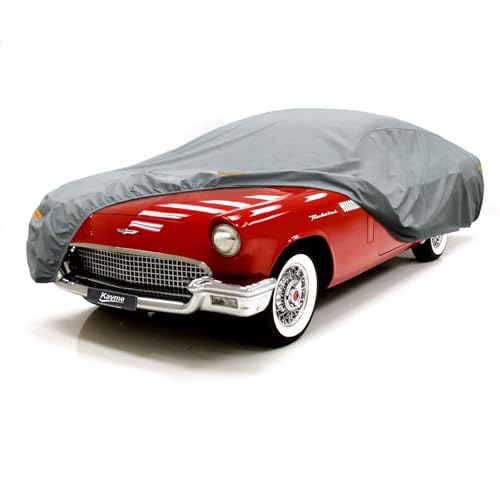 Kayme Heavy Duty Car Cover Custom Fit Ford Thunderbird Waterproof All Weather for Automobiles, Full Exterior Covers Sun Rain UV Protection.（Deliver
