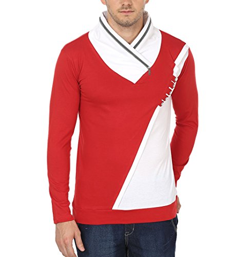Image of Black Collection Men's Plain Slim Fit Full Sleeve T-Shirt