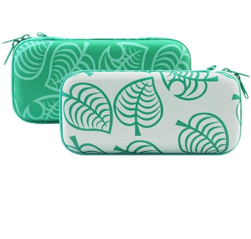 JINGDU Funda para Nintendo Switch Lite, Juego de Bolsa Protectora 4 en 1 con 8 Ranuras para Tarjetas de Juego, Consola Incluye Protector de Pantalla y Tapas de Llaves y Correa de Mano