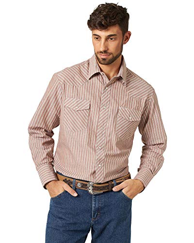 Chemise Western Wrangler pour homme grande taille à manches longues motifs assortis