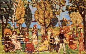Peinture à l'huile Reproductions de Maurice Prendergast 36x48 pouces