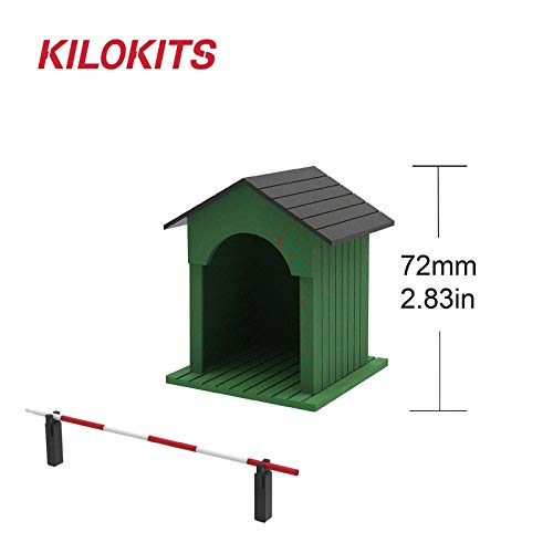 KILOKITS 1/35 Plastic WWII Military Guard Shack Diorama Model Kits 2-Pack - Image 2