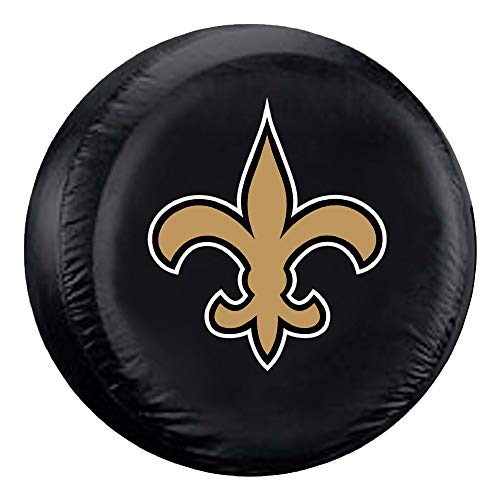 Fremont Die NFL New Orleans Saints Tire Cover 27-29" Black
