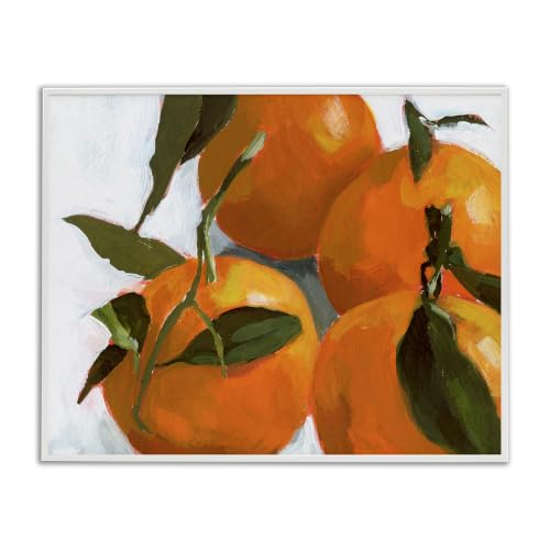 Stupell Industries Traditional Tabletop Oranges Still Life Realistic Painting, Design by Victoria Barnes, 30 x 24, Orange