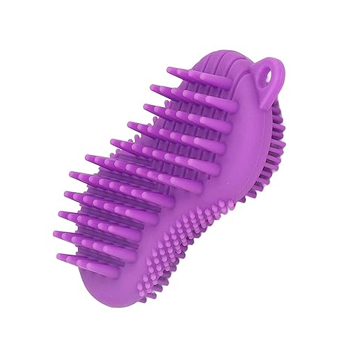 Divik Silicone Bath Wash Scrubber Cleaner Bath Brush Massager For Body Cleaning With Shampoo Soap Dispenser Body Shower Massage Brush (1Pcs)