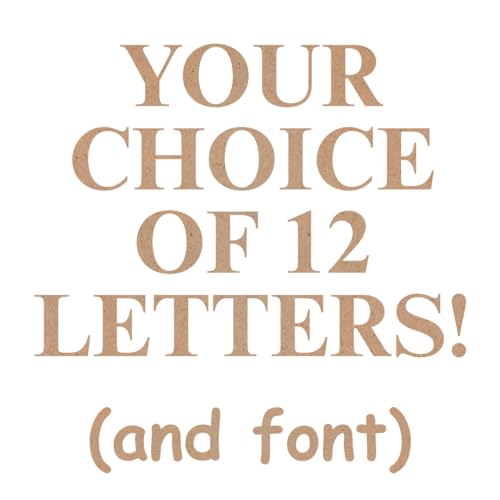 Galtopia 12x Personalised Wooden MDF Letters 8cm Tall Custom Name & Phrase Bundle Premium Laser Cut Alphabet for Nursery Wall Decor Toy Boxes & Crafts Smooth Finish Ready to Paint