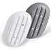 Bathroom Soap Dishes Dish Holder Stand Saver Tray Case for Shower-Silicone Rubber Drainer Dishes for Bar Soap Sponge Scrubber Bathroom Kitchen Sink-Dishwasher Safe-Drains Water,Extends Soap Life,Gray