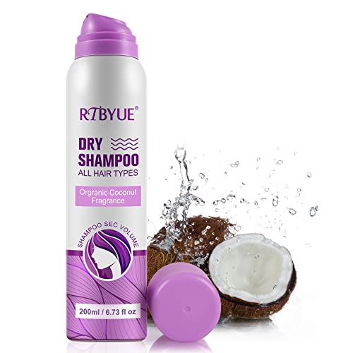 Shifakou Dry Shampoo - With Coconut Oil, Collagen, Ultra-Gentle, Waterless Dry Hair Shampoo - Instantly Absorbs Oil For Refreshed Hair, Nourishing Dry Shampoo For All Hair Types, 6.73Oz (Coconut) #TOP6