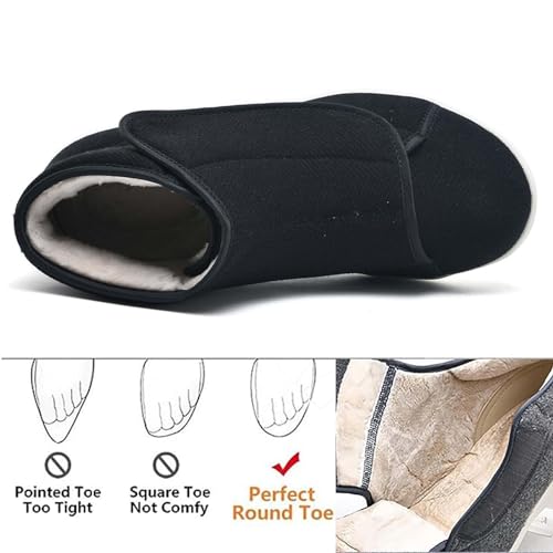 Adjustable Diabetic Shoes, Easy Close Walking Trainers, Extra Wide Width Shoes, for Swollen Feet, Edema Boots Slippers, Comfort Footwear2