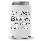 Cool Coast Products | Dog Pup Beer Coolies | Funny Gifts for Dog Mom Dad | Can Sleeves Funny Beer Can Coolies | Neoprene Insulated | Beverage Cans Bottles (Dog Beers)