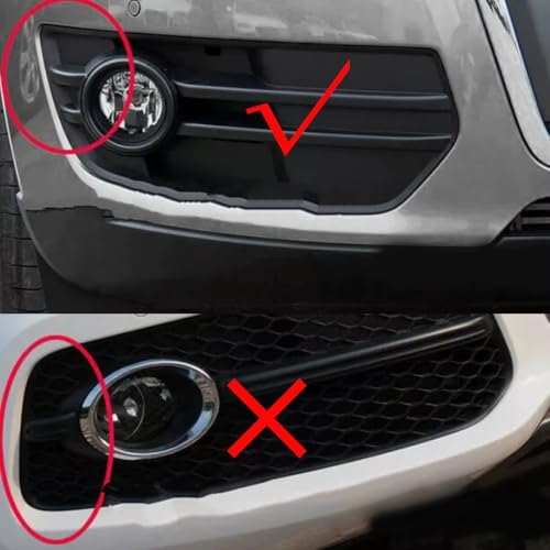 Cache antibrouillard avant compatible Q5 2009 à 2012 paire de grilles auto - 5