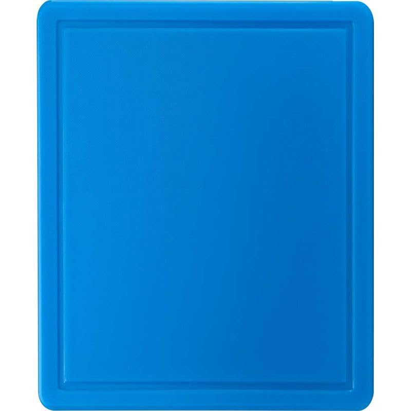 6x Schneidebrett Set HACCP, GN 1/2, doppelseitig verwendbar, glatt/Saftrille rot blau gelb grün braun weiß