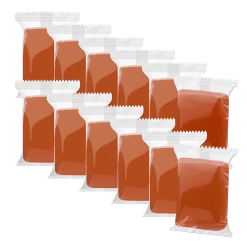 Wolwefa Air Dry Clay, 12 Packs Brown Molding Clay For Kids, Age 3-12, Air Dry Clay For Adults, Light Weight, Perfect Clay For Crafts, Gift For Children And Artists