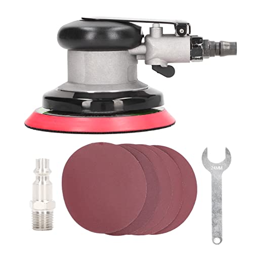 5 -calowy pneumatyczny losowy szlifierka orbitalna | 10000 rpm do drobnego polerowania/automatycznego użycia/użycia przemysłowego | Średnica odchylenia 5 mm, 0,6-0,8 MPA | z