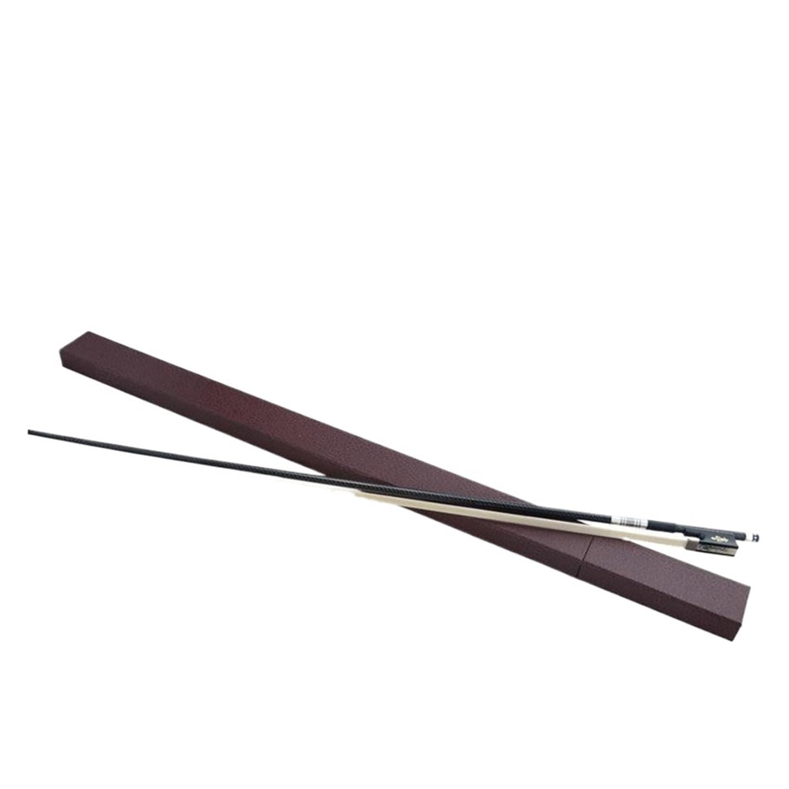 1 Pz Formato 1/2 1/4 1/8 3/4 4/4 Top In Legno di Ebano Crine di Cavallo Arco di Violino Accessori Para Con Custodia(4/4)