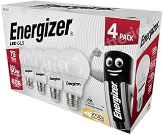 Energizer GLS Replacement LED Bulb 4 Pack (Daylight B22, 60W)