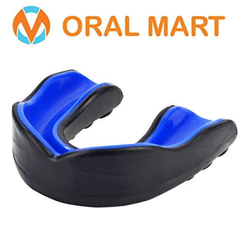 Oral Mart Black/Blue Adult Mouth Guard - Adult Sports Mouth Guard for Karate, Boxing, Sparring, Football, Field Hockey, BJJ, Muay Thai,Soccer, Rugby, Martial Arts - Thumbnail 5