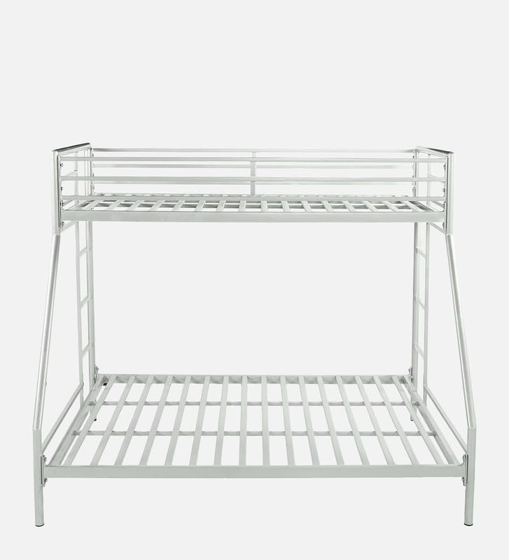 Image of Twin Over Twin Metal Bunk Bed | Bunk Bed Without Storage for Kids & Adult | Double Decker Cot for Kids Room | Space-Saving | Metal Bunker Cot (Mattress Not Included) (Multicolor)