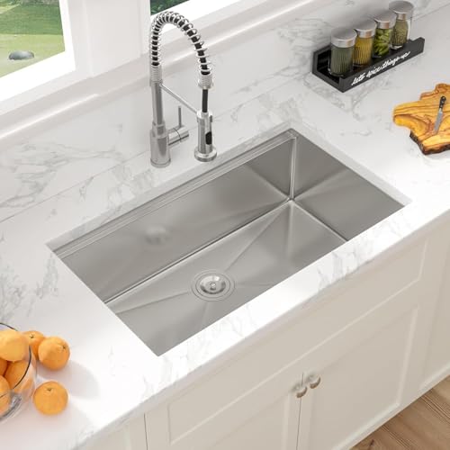 Image of Sarlai 30 Kitchen Sink Stainless Steel Undermount Workstation Sink 30 inchx18 inch