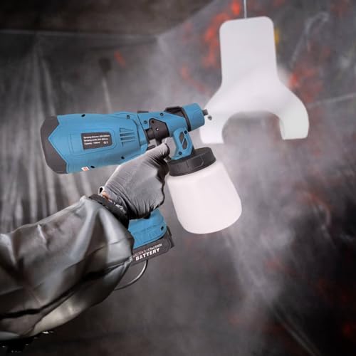 Pistola de Pintura e Pulverizadora Portátil 21V Pulverizador Profissional 1000ml Elétrico Portatil S