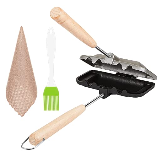 Double Sided Sandwich Baking Pan Set Double Sided Frying Pan with Removable Handle Non Stick Pans Aluminum Flip Grilled Cheese Pan Breakfast Sandwich Maker with Brush and Dishcloth for Panini Pancake Double Sided Sandwich Baking Pan Set Double Sided Frying Pan with Removable Handle Non Stick Pans Aluminum Flip Grilled Cheese Pan Breakfast Sandwich Maker with Brush and Dishcloth for Panini Pancake