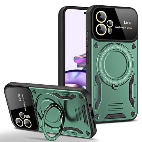 Coque Oppo A57S 4G verte avec anneau pour le quotidien actif