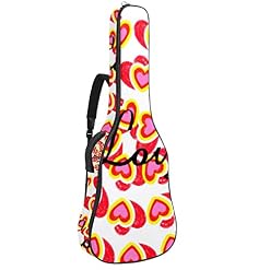 Housse de transport étanche pour guitare avec bandoulière réglable Motif cœur, Multicolore 01., 42.9×16.9×4.7 in… - Les Beatles, Paul McCartney, John Lennon, RIngo Starr, George Harrison