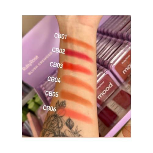 Blush Cremoso Mood 6 Cores - Ruby Rose (Cor 06, Tamanho Único)