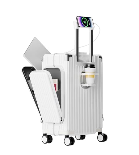 feilario 20in Aluminum Frame PC Carry On Luggage Tri-Zone Access