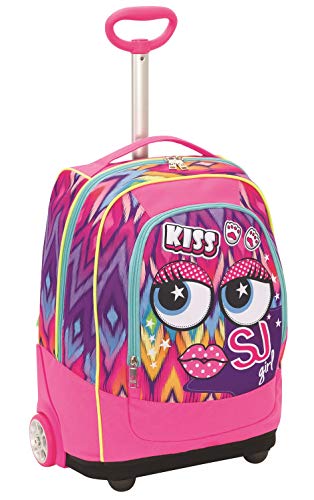 SJ GANG Big Trolley Facce Da Sj Trolley para portátil 48 Centimeters 33 Rosa